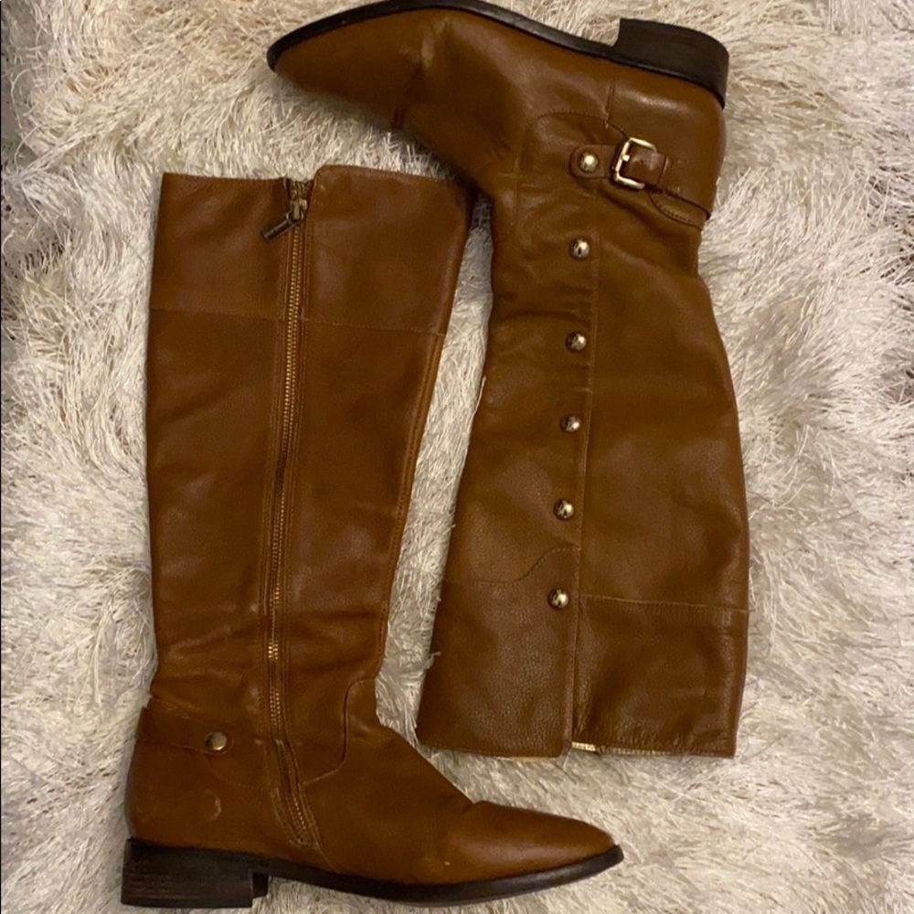Michael Kors Leather Brown Boots 7.5